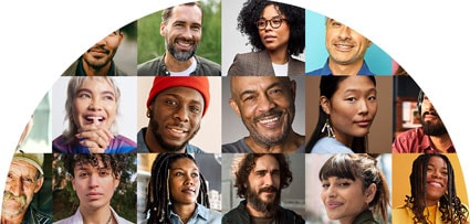 Image of a collage of people