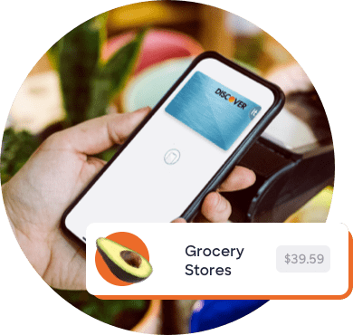 Person scanning Digital Wallet at Check Out